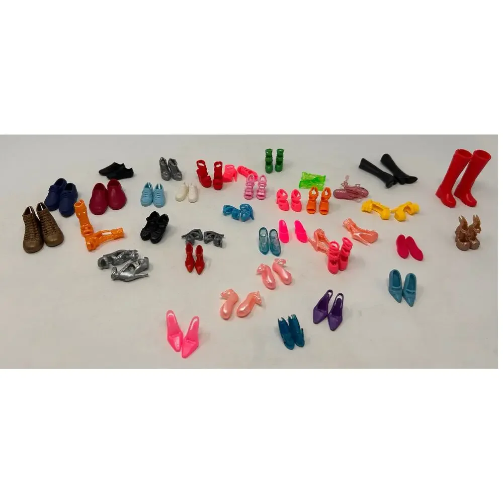 Barbie Fashion Doll Shoe Lot of‎ 36 Boots Sneakers Hi Heels Flats